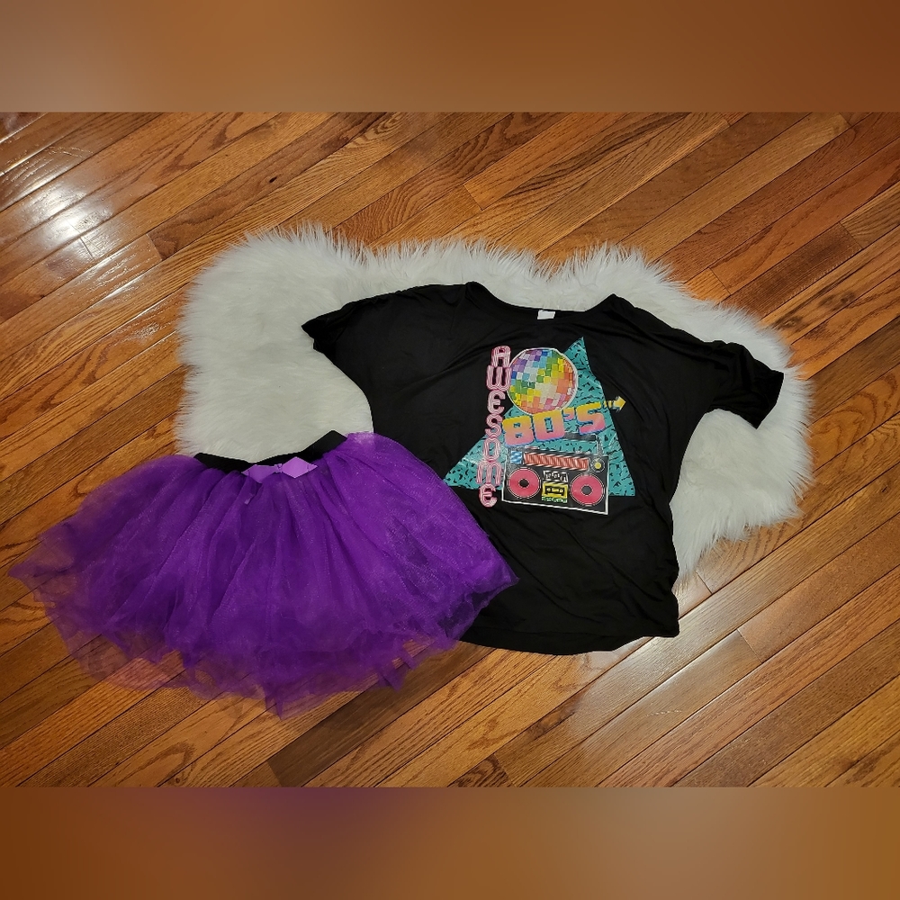 80s Female Costume 💜💚 - Picture 2 of 12